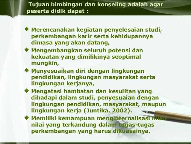 MAKALAH FUNGSI TUJUAN DAN RUANG LINGKUP BIMBINGAN KONSELING
