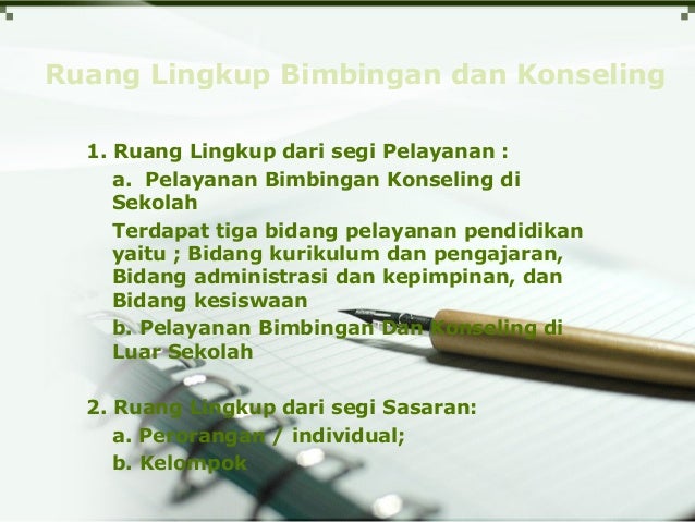 Makalah Fungsi Tujuan Dan Ruang Lingkup Bimbingan Konseling