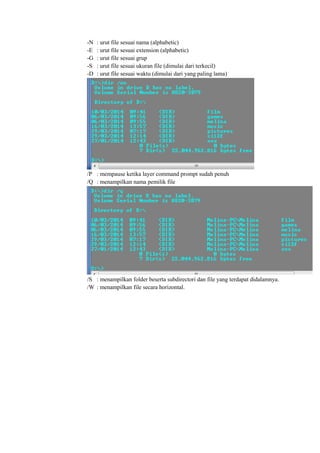 Laporan Praktikum - Sistem Operasi - Perintah Internal Command | PDF