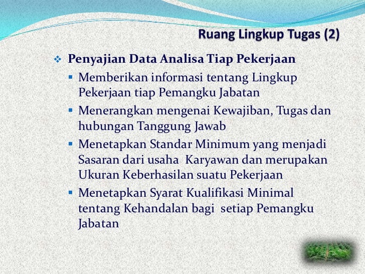 Tugas dan program kerja manager sdm
