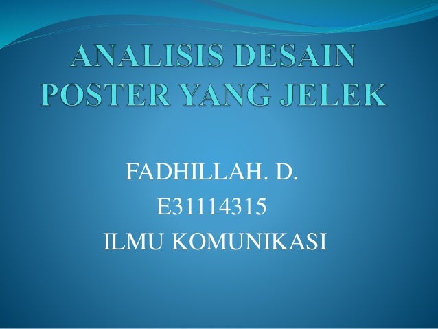 Tugas desain  poster yang jelek 