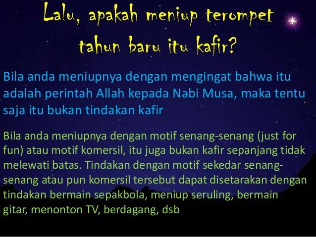 Bagaimana Hukum Merayakan Tahun Baru Masehi
