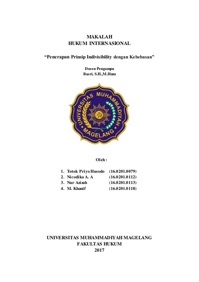 Makalah Hukum Internasional
