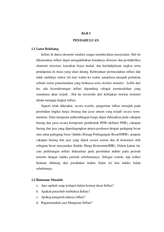 Contoh Kesimpulan Makalah Inflasi Belajar Bareng Contoh Kesimpulan Makalah Inflasi Belajar Bareng