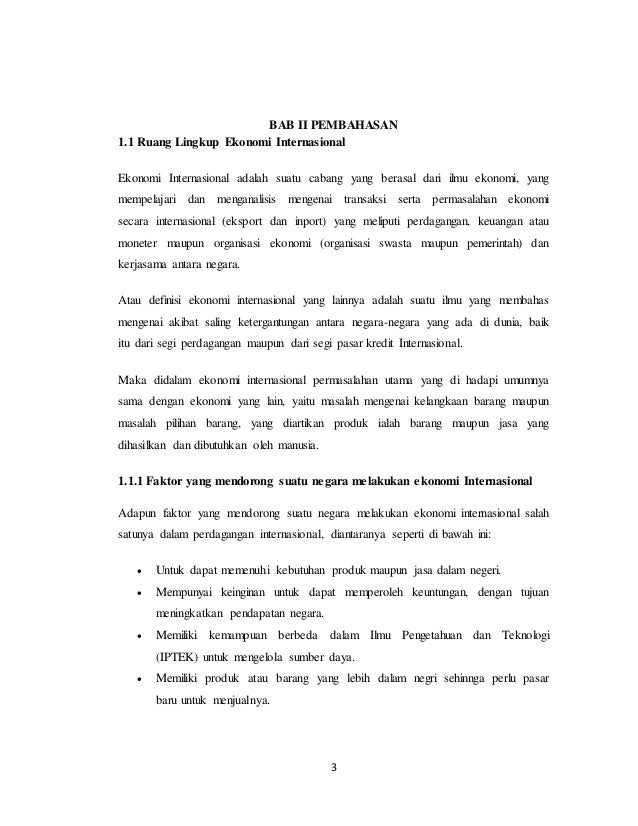 Tugas Ekonomi Internasional