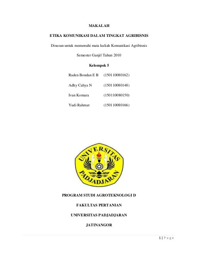 Makalah 49 Tugas Etika Berkomunikasi