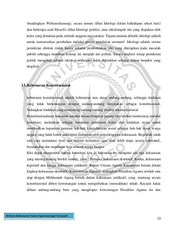 Tugas filsafat 14 teori kebenran