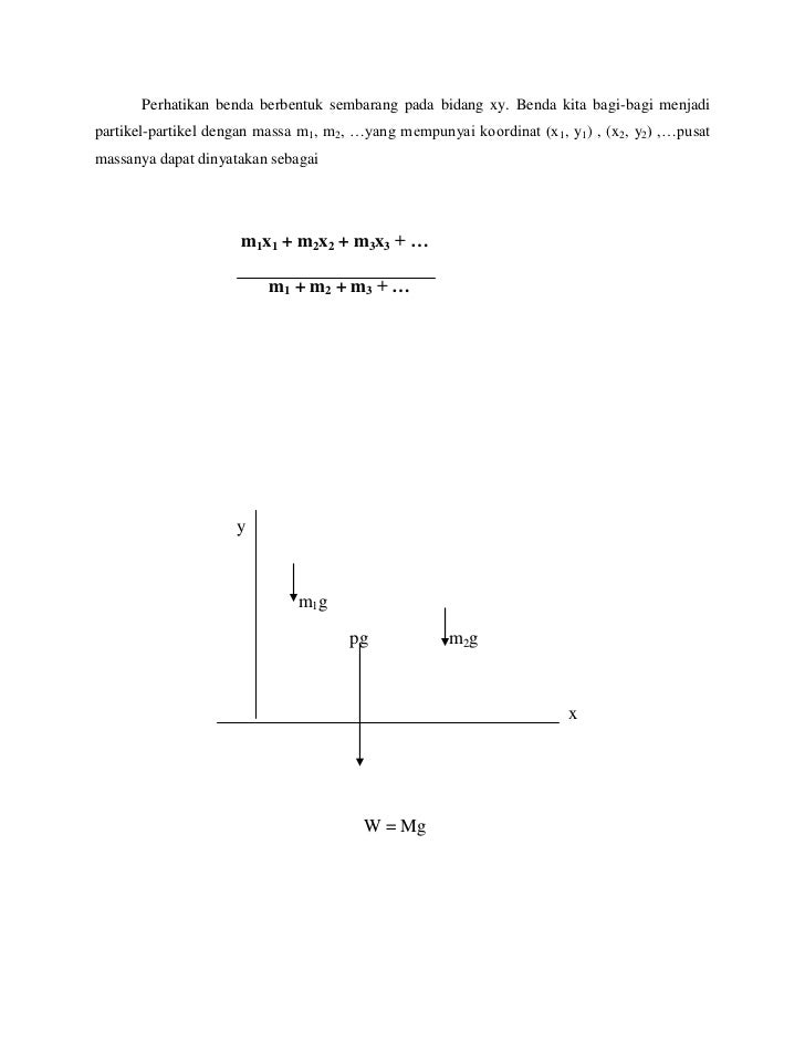 Tugas fisika dasar 1 rangkuman mekanika benda tegar 
