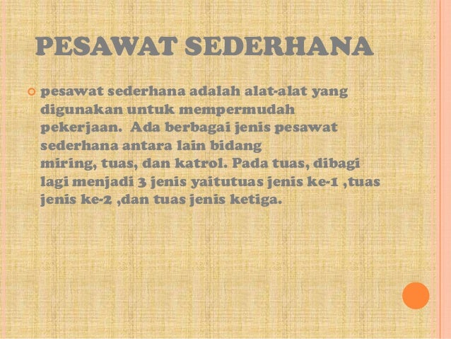 Tugas Fisika - Tuas jenis ketiga