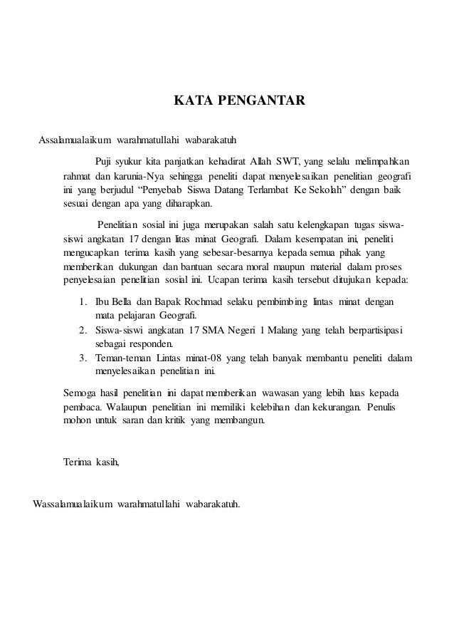 Contoh Kata Pengantar Kuesioner Untuk Responden Aneka Contoh