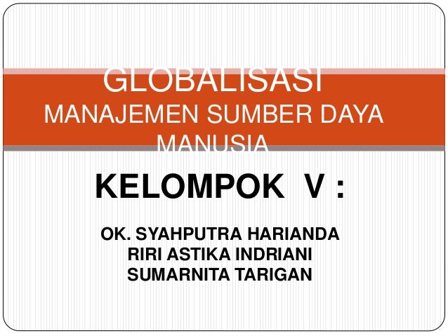 Tugas Globalisasi Msdm Fix