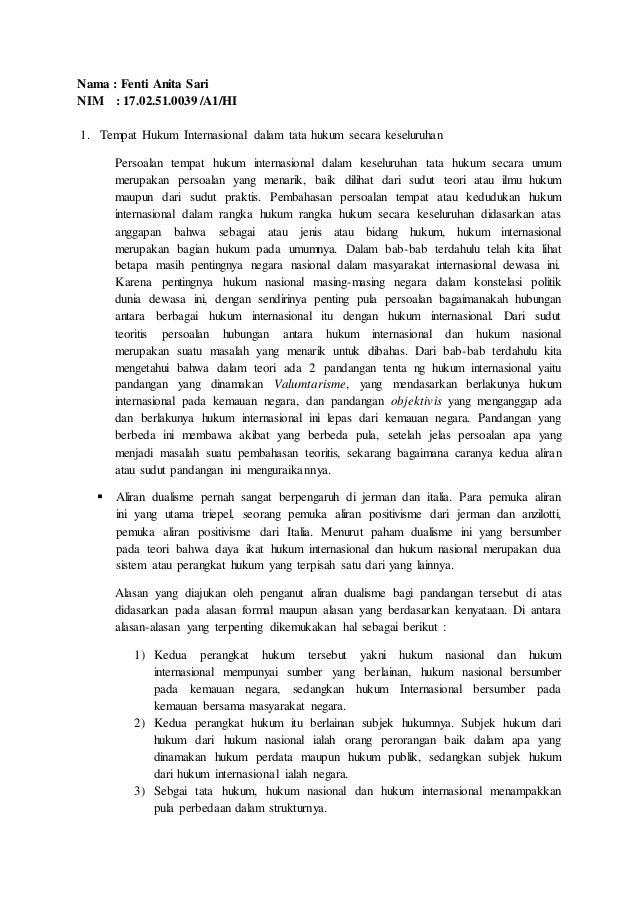Tugas Hi Fenti Anita Sari Dualisme Monisme