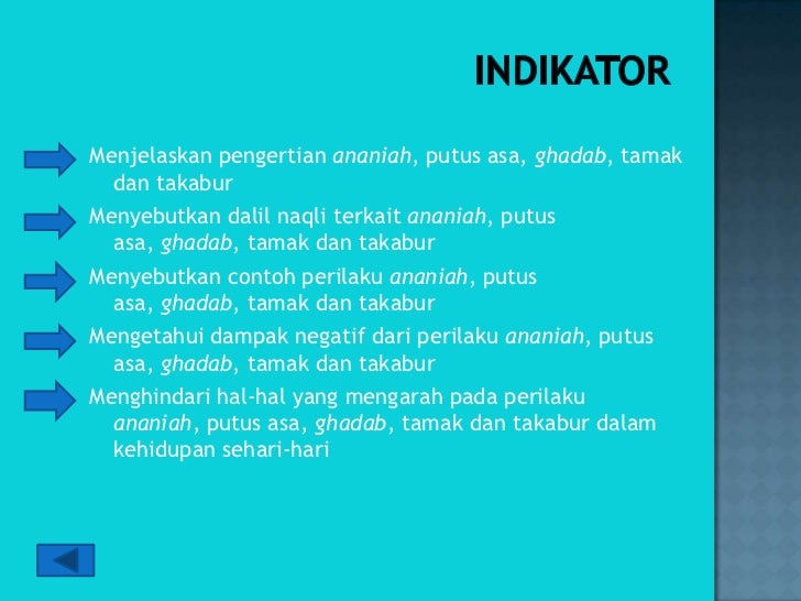 Akhlak Tercela Kepada Diri Sendiri