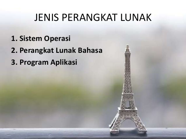 Tugas II SIM tentang Perangkat Lunak Komputer