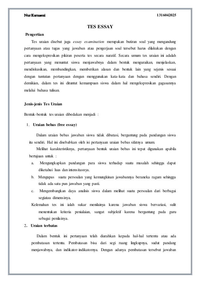 Soal essay bisnis online