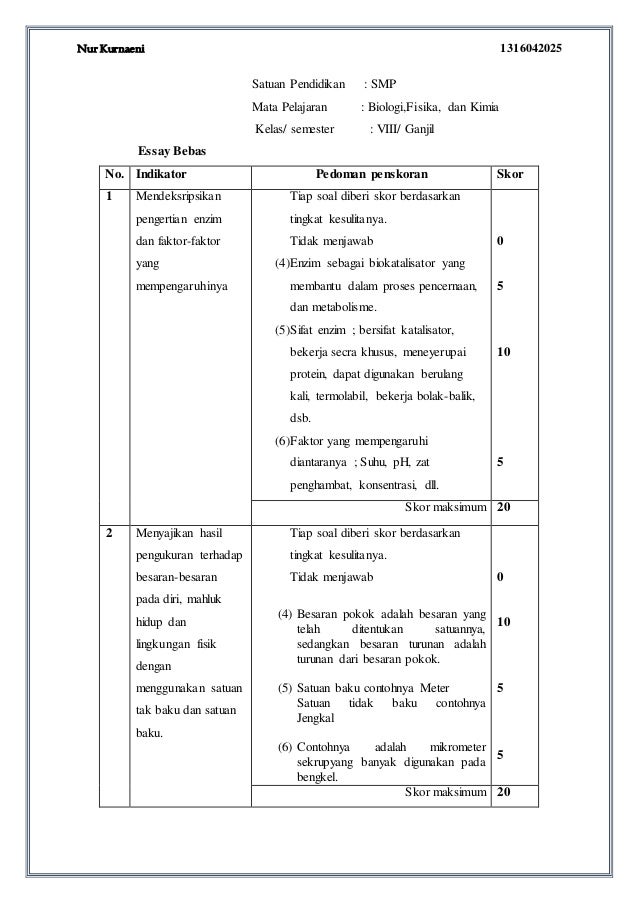 Contoh Soal Benar Salah Biologi Terbaru 2019