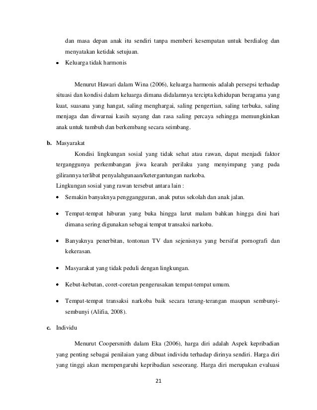 Dampak Penylahgunaan Narkotika Bagi Generasi Muda