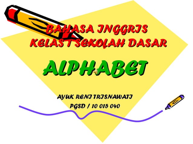 Pengenalan Alpabet | PPT