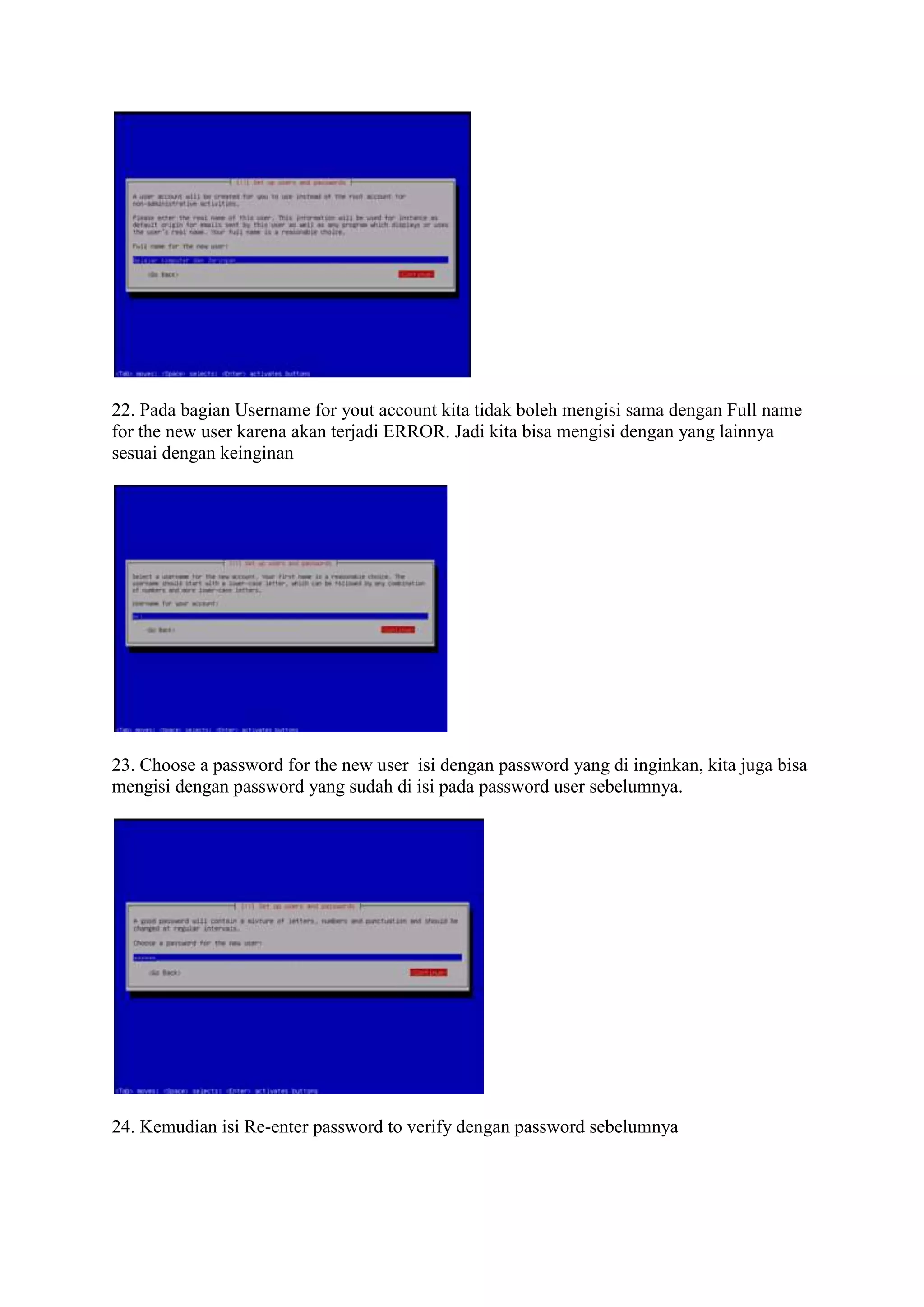 Langkah-langkah cara Instal debian berbasis text di virtual box