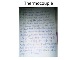Thermocouple
 