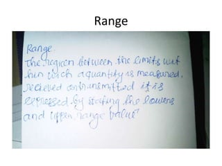 Range
 