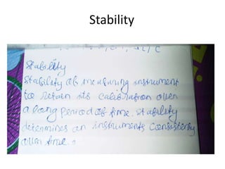 Stability
 