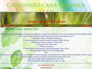 Categories Cara Menjaga
Alam
 