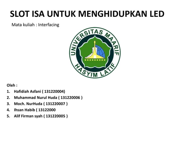 Interfacing - SLOT ISA.pptx