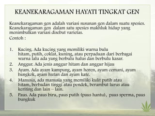 keanekaragaman makhluk hidup | PPTX
