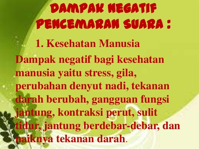 Polusi suara