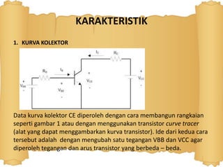 Rev.Karakteristik Transistor | PPTX