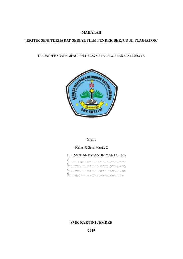 Tugas karya tulis ilmiah apresiasi