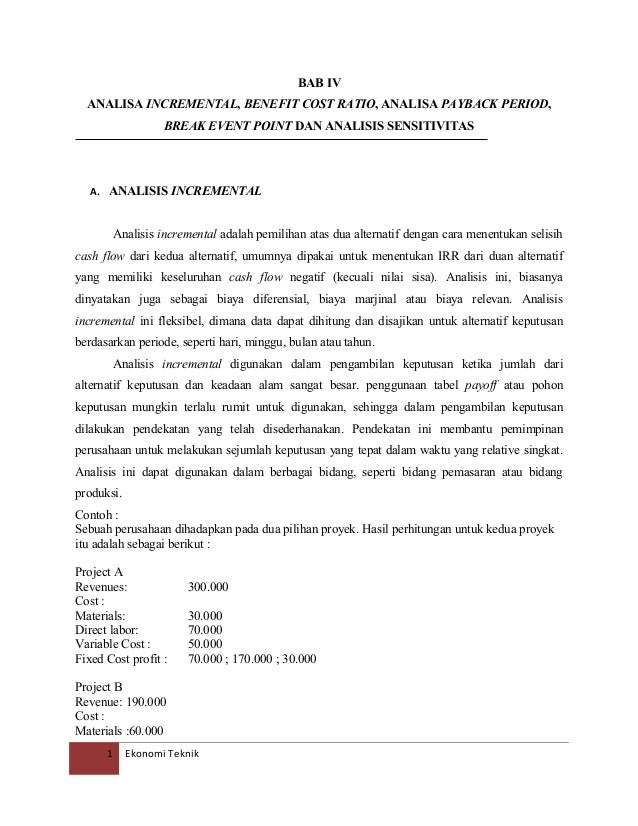 9 Contoh Soal Benefit Cost Ratio Ekonomi Teknik  Belajar Soal Bareng