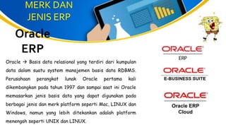 SISTEM INFORMASI BISNIS BERBASIS SAP - ERP | PPTX