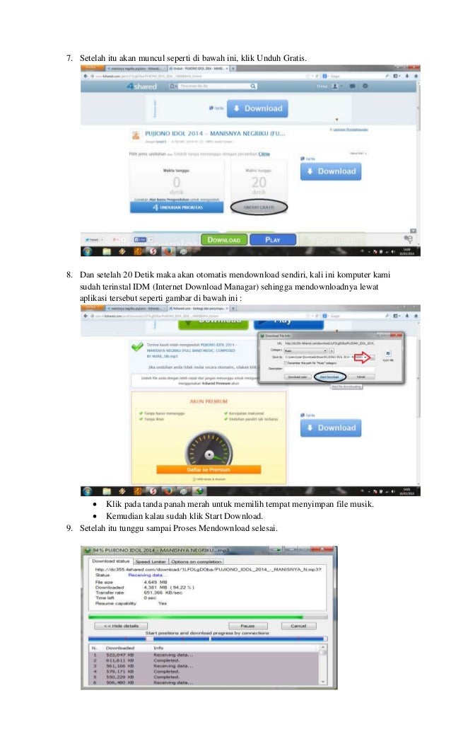 Cara Mendownload Musik, Video, Photo, Animasi, dan File