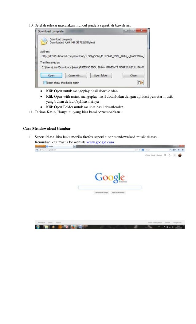 Cara Mendownload Musik, Video, Photo, Animasi, dan File