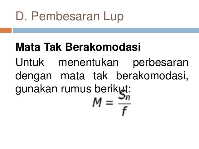 Alat Optik Lup