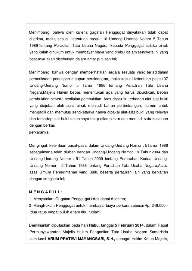 perkara peradilan tata usaha negara di dalam hukum perkara peradilan tata usaha negara di dalam hukum