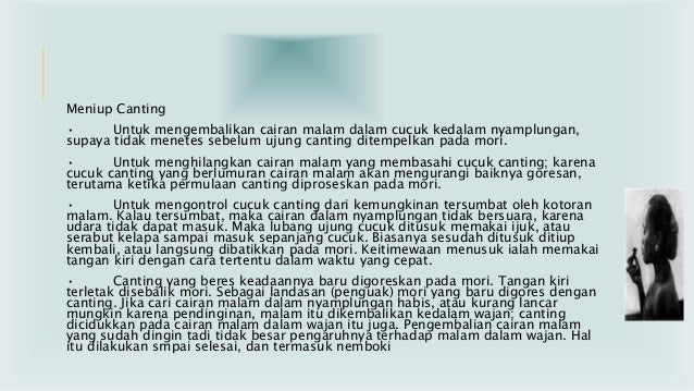 Cara Membuat Batik Tulis