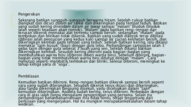 Cara Membuat Batik Tulis