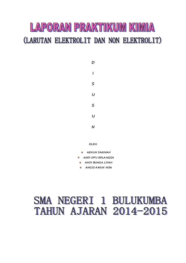 Cara kerja larutan elektrolit dan non elektrolit