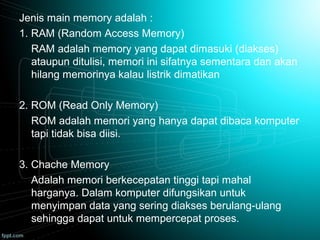 Tugas KKPI - Pengenalan Komputer | PPT