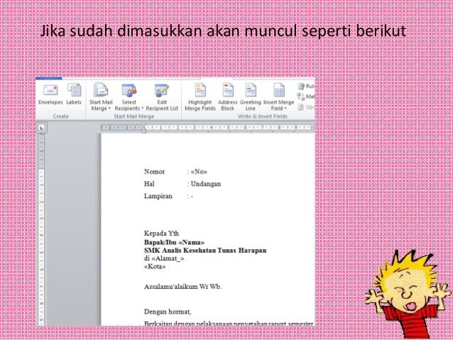 Cara Membuat Mail Marge