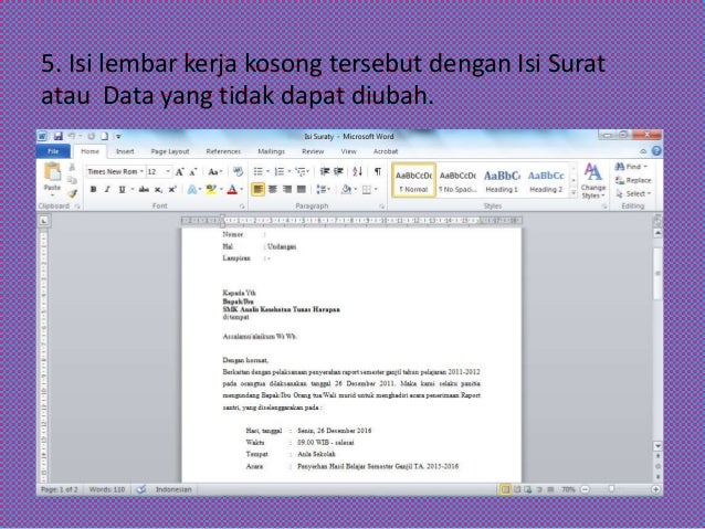 Cara Membuat Mail Marge