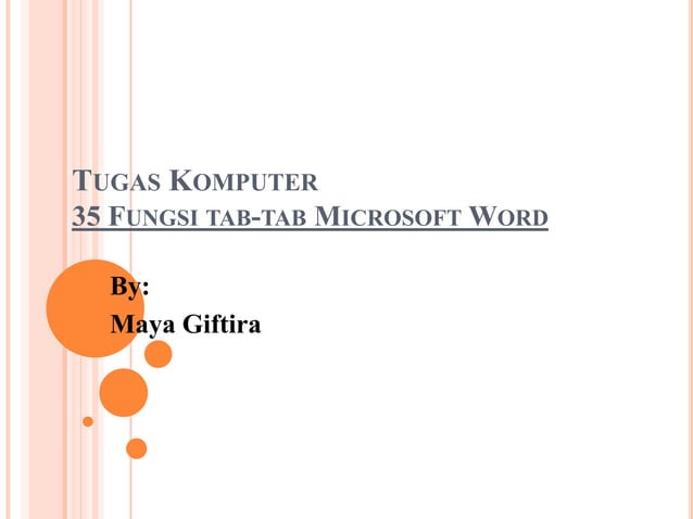 Materi Dasar Microsoft Word Pptx