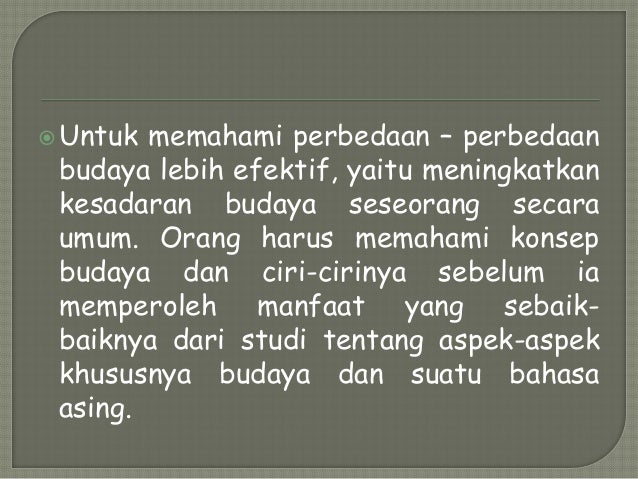 Tugas komunikasi antarbudaya