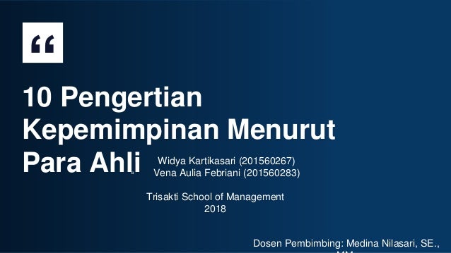 Tugas Kp Kepemimpinan