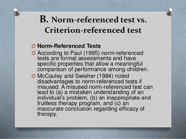 TYPES AND USES OF LANGUAGE TESTING & NORM-REFERENCED TEST AND CRITERI…