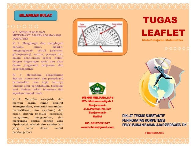 Contoh Bahan Ajar Leaflet Guru Paud