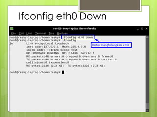 Ifconfig eth0 Down
 
